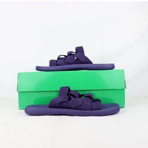 Bottega Veneta Intrecciato Starfish Plat Sandal in Blue BNWB 45